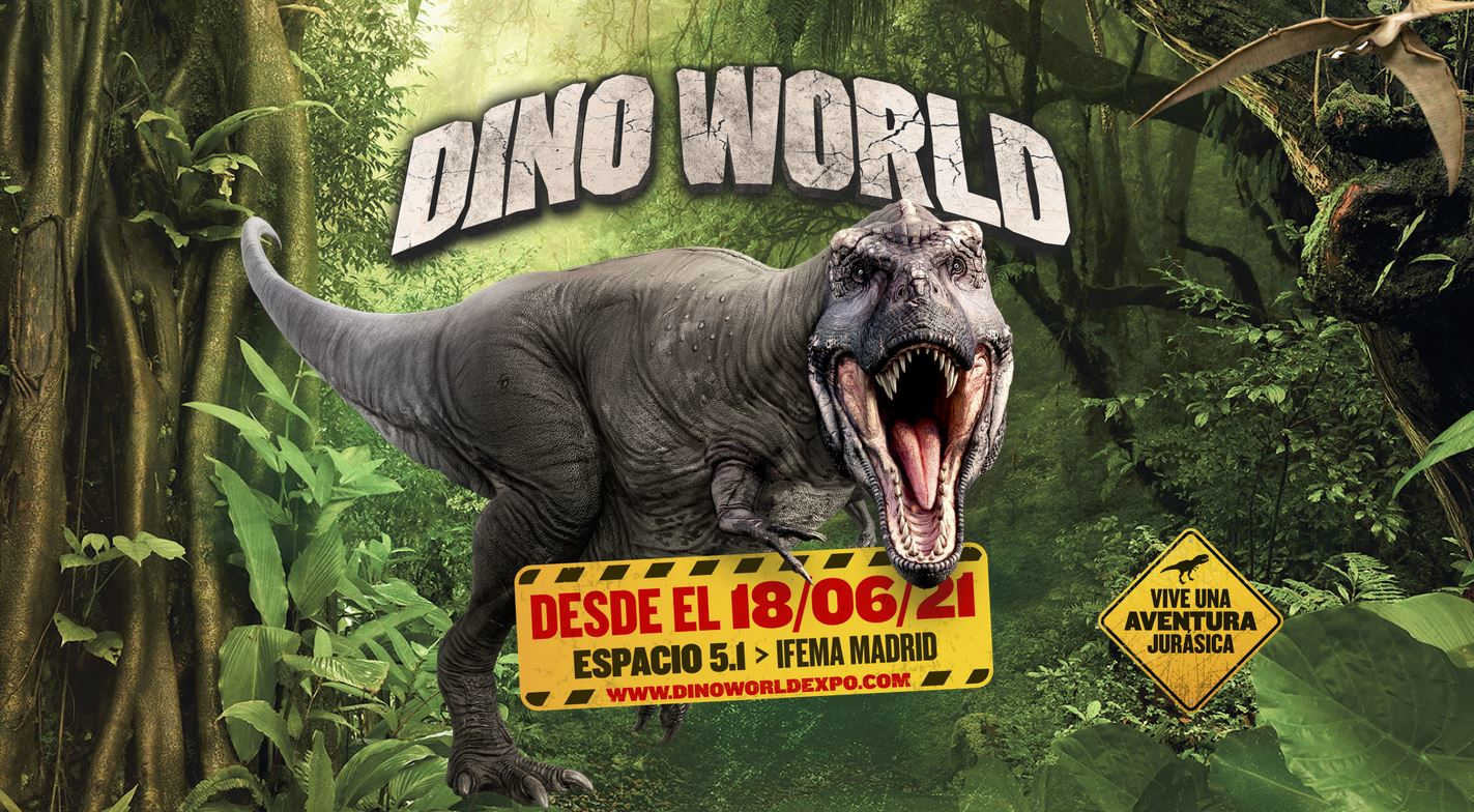 Cartel dinosaurios IFEMA 2021