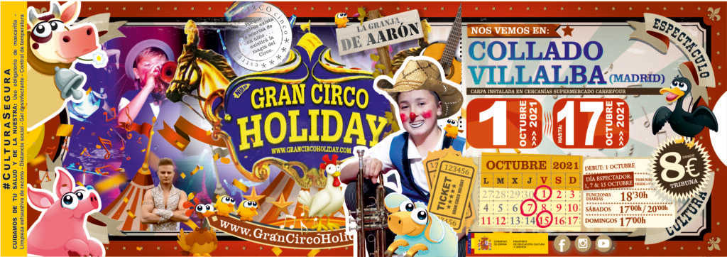 Entradas Gran circo Holiday en Collado Villalba